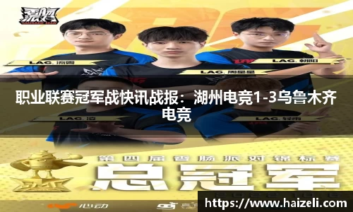 职业联赛冠军战快讯战报：湖州电竞1-3乌鲁木齐电竞
